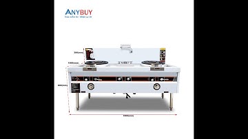 Bếp Á 2 họng đất có quạt thổi