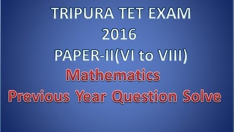 Tripura TET || Paper-II 2016 || Year Question Solve || With Related Concepts ||Bengali ||Part 5