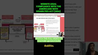 How to Make Your Website Compliant with Americans With Disabilities Act (ADA) #shorts