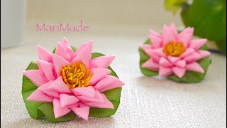 Lotus Flower Цветы Лотоса Кувшинки Заколки Видео МК 莲花