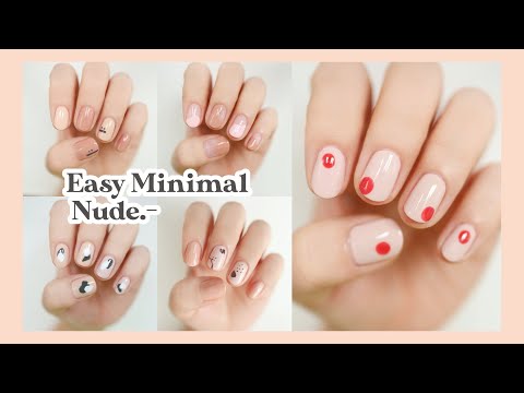 Easy Minimal Nude Nails | Golden Rose |   ทำเล็บสไตล์มินิมอล ด้วยตัวเอง || MissCandyUnicorns