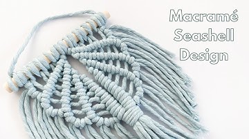 DIY Seashell Pattern Wall Hanging | Step by Step Tutorial (with subtitles)