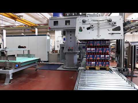 ARES 2ML P/ Palletizer mono-column palletizer with single infeed & 2 manipulators, Robopac