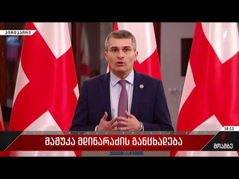 მამუკა მდინარაძის განცხადება