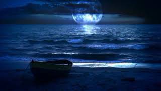 Calm Sea Waves  Under The Moonloght 🌊 🌙 | Ocean  Sounds To  Relax & Unwind