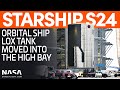 Ship 24 Moved Into the High Bay for Stacking | SpaceX Boca Chica
