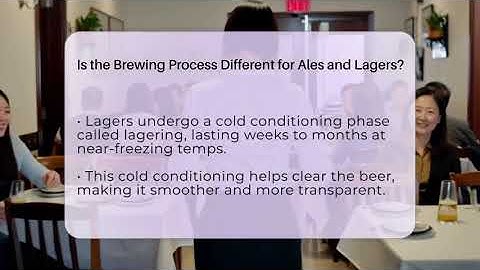 Is the Brewing Process Different for Ales and Lagers? - The Pint Guy