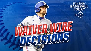WAIVER WIRE DECISIONS: NATE LOWE VS. LUKE VOIT & SAVES SOURCES | 2022 Fantasy Baseball Advice