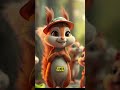 Nibi the Little Squirrel | A Cozy 60-Second Forest Tale 🐿️ #shorts