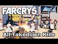 Far Cry 5 - All Takedown Kills (Every Sidearms & Melee weapons)