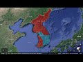 The korean war in 30 seconds using google earth