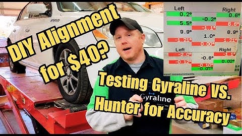 DIY Alignment for $40? Is it Accurate? Testing Gyraline Smartphone Alignment System Vs Hunter.