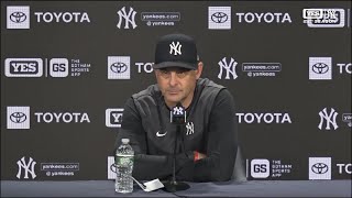 Aaron Boone on status of Aaron Judge and the 5-4 loss vs. Cleveland