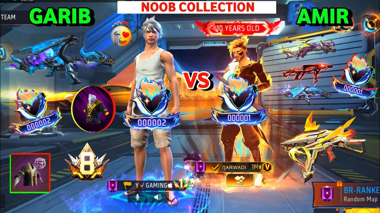 0001 Legendary Collection Versus 👿 Ab Kya होगा 🤔 Noob का खेल Khatam 💔😭 Garena Free Fire 🔥 Y GAMING
