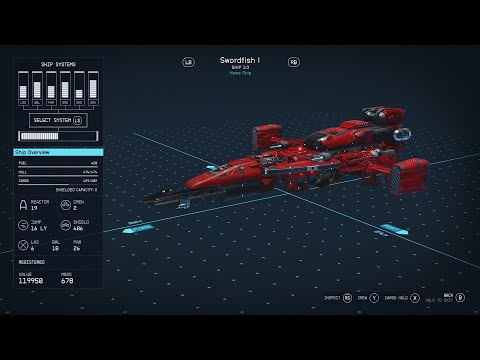 Starfield - Swordfish Ship Building Guide - Cowboy Bebop 