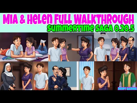 Mia and Helen Full Walkthrough Summertime Saga 0.20.5 || Mia and Helen Storyline