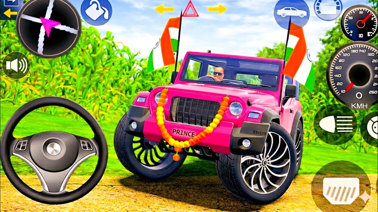 Modified Mahindra Thar pink Car 👿😬👿 Games: Indian Cars ( Gadi Wala Game ) Car Game Android #Gameplay