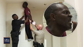 'Help Me Jesus!': Toothless Man Climbs Up Jail Cell and Screams For Help (JAIL)