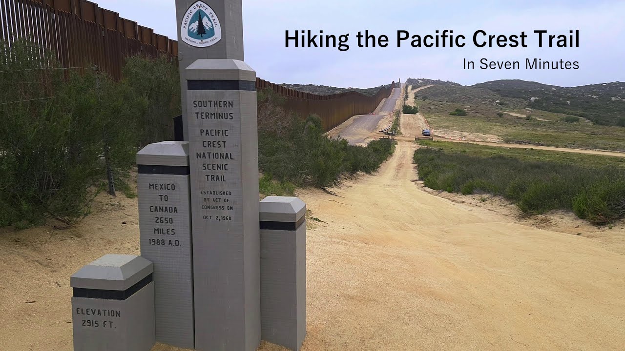 Hiking the Pacific Crest Trail In Seven Minutes [4k] - YouTube