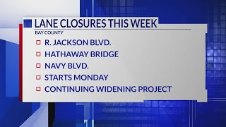 Multiple road closures planned in Bay County this week