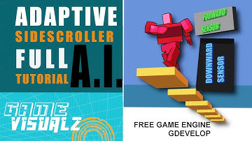 Full Tutorial How To setup Sidescroller Enviromental adaptive A.I. Gdevelop 5 Tutorial
