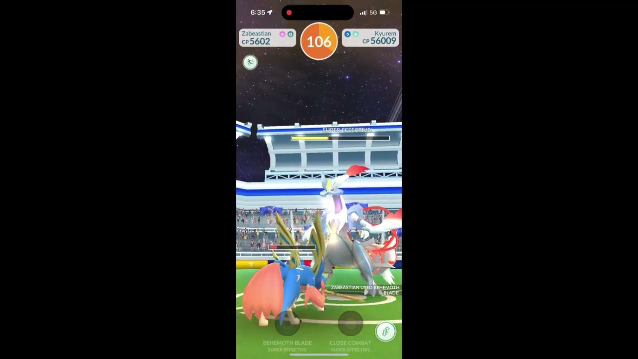 Steel wing/fusion flare white kyurem solo Pokemon go