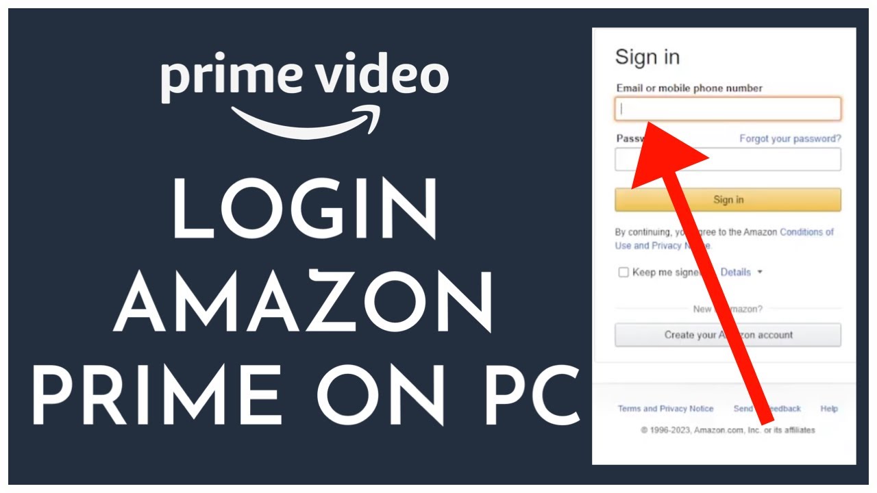 How To Login To Amazon Prime On Pc 2023 Sign In Amazon Prime In Laptop