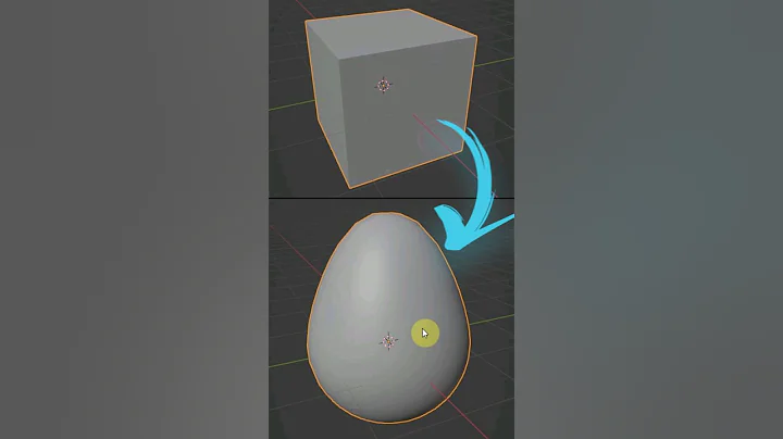 How to make an egg in Blender, Blender timelapse 3D modeling #blender #3d #cgian