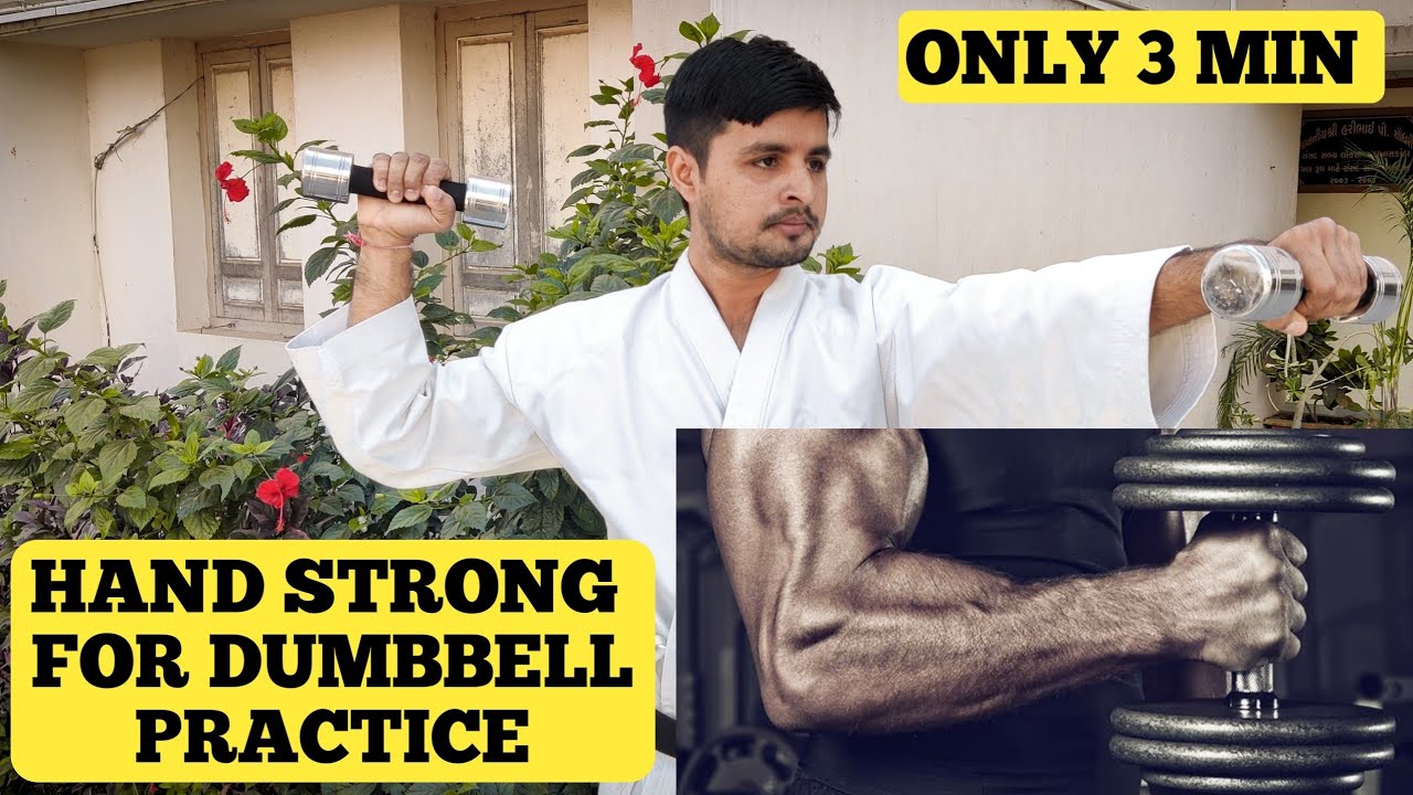 Martial Arts Players Hand Strong For Dumbbell Practice Champion