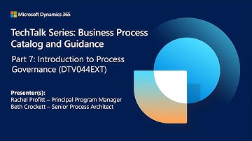 Business Process Catalog and Guidance - Part 7: Introduction to Process Governance | TechTalk