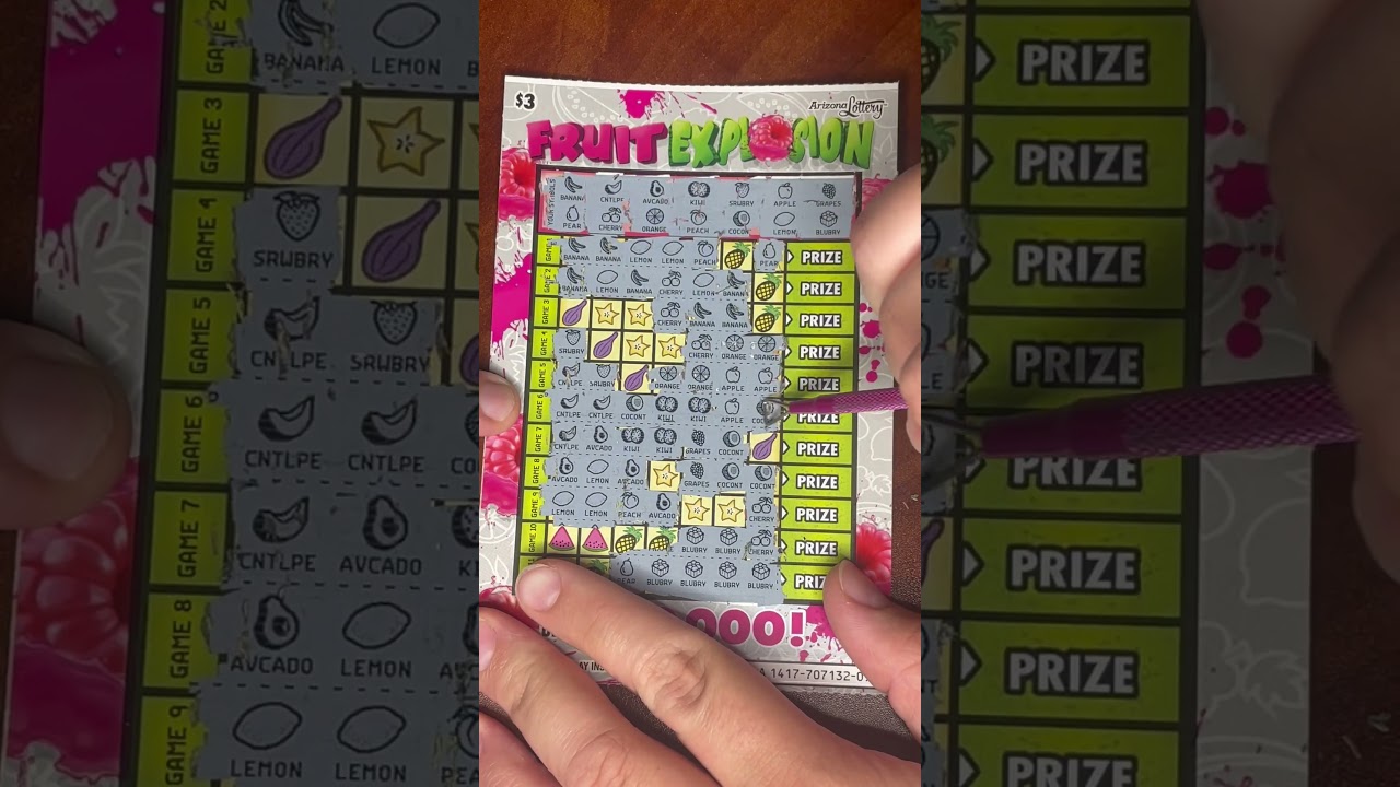 FIRST WIN on Fruit Explosion! 🍉🍎🍒 Arizona Lottery Scratcher 