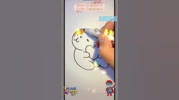 How to Draw a Cute Capybara!  Easy Animal Drawing for Kids!