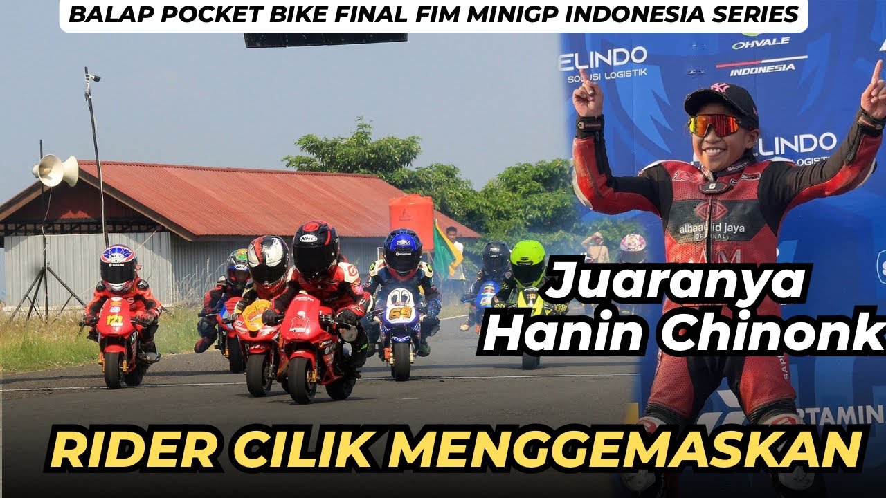 Aksi Para Pembalap Cilik Menggemaskan, Juaranya Cewek? Race Pocket Bike Final FIM MiniGP