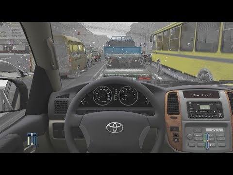 City Car Driving - Toyota Land Cruiser 100 | Snow Driving