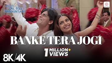 Banke Tera Jogi - 8K/4K Music Video | Shah Rukh K, Juhi | Phir Bhi Dil Hai Hindustani | Sonu & Alka