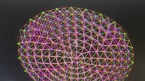 Dome space frame structure roof design