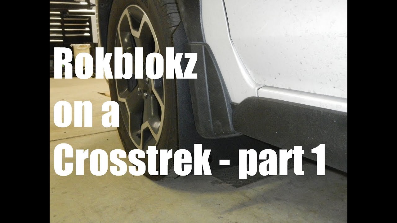 Rokblokz rear mud flap installation on my 2013 Subaru Crosstrek