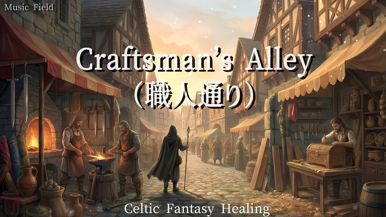 【ケルト音楽】 Craftsman’s Alley　職人通り｜ケルト・ファンタジー音楽 第2章  | Celtic Fantasy Music – Chapter 2