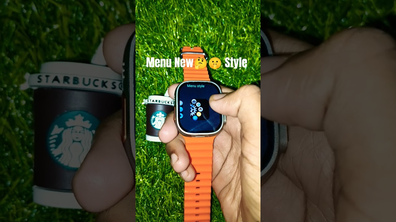 How to change Menu Style in t800 ultra smart watch ⌚ 🤫🤫