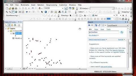 Coordinates Transformation Using Arcmap