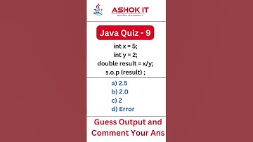 Java Quiz - 9 | Comment Your Answer  #javafullstack #javaprojects