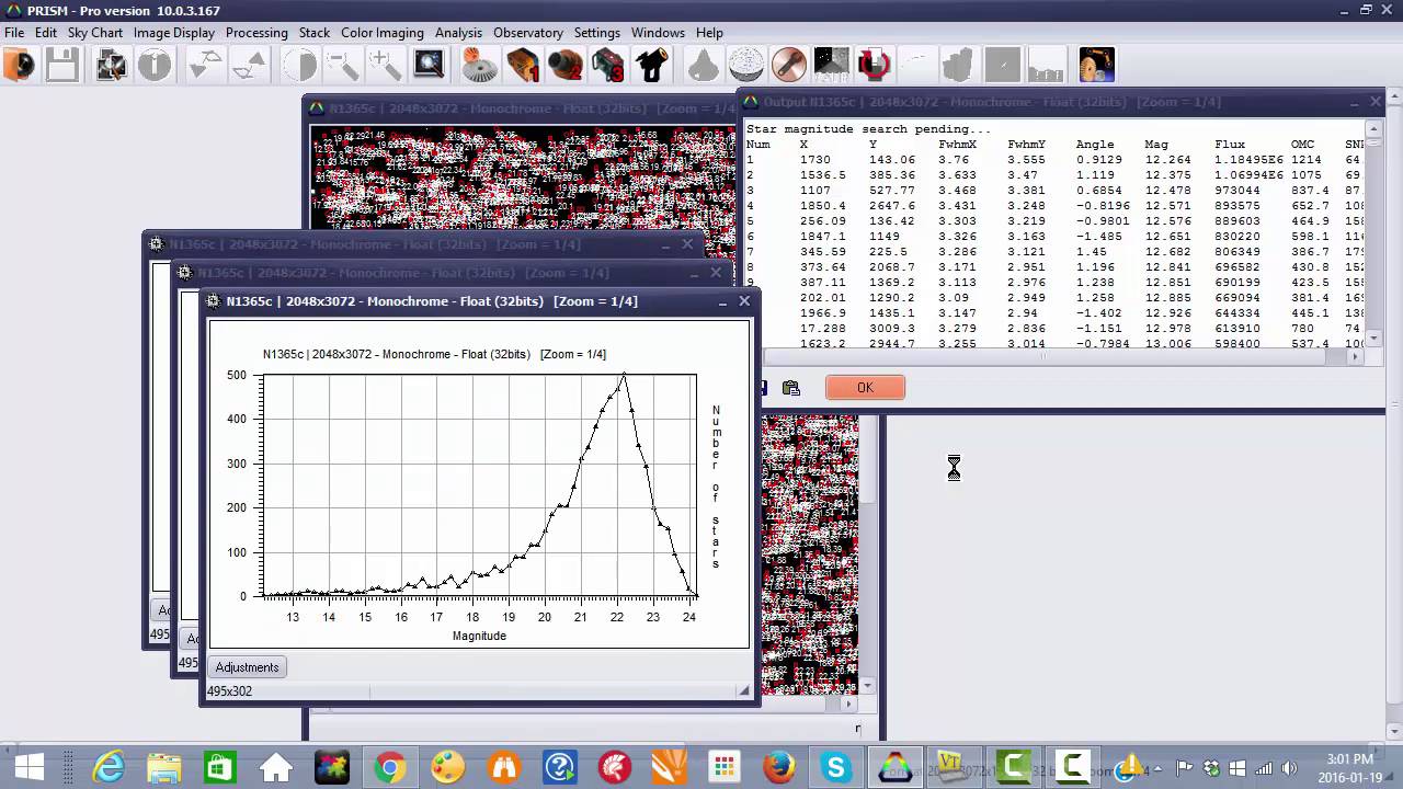 Limiting Magnitude Chart