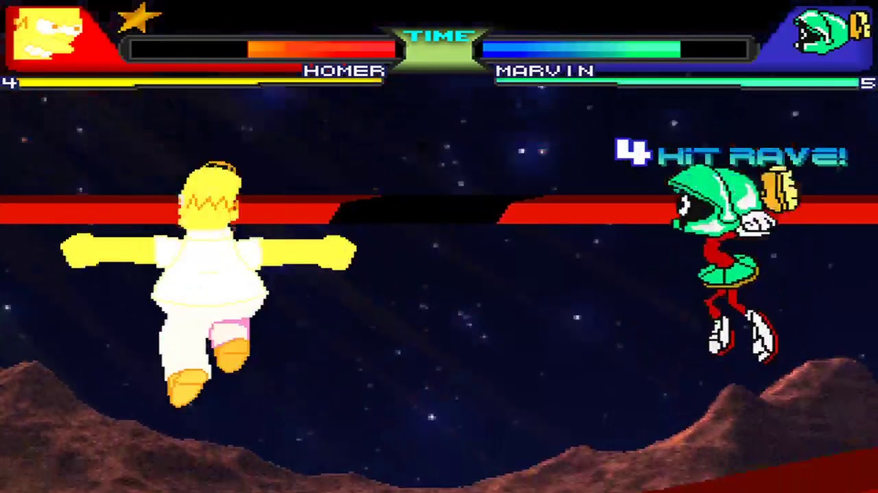 NICK54222 MUGEN: Homer Simpson VS Marvin the Martian (Fernando Valadez)