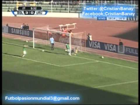 Bolivia 4 Uruguay 1 Eliminatorias Rumbo a Brasil 2014 Los goles (16/10/2012)