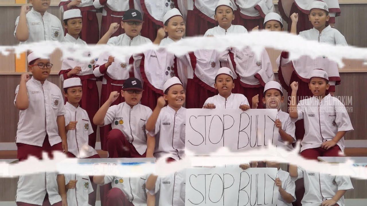 Aksi Kampanye Stop Bullying Kelas 4 SD Luqman Al Hakim Surabaya