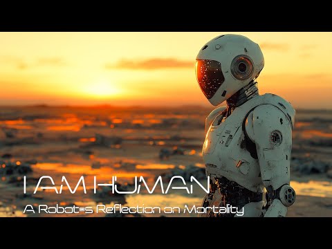 I AM HUMAN | A Robot's Reflection on Mortality | AI-Generated Short Film #aigenerated  #scifi
