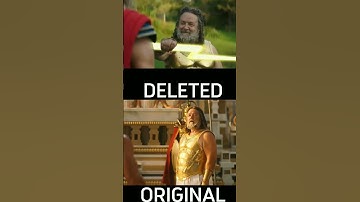 THOR LOVE AND THUNDER DELETED SCENE VS ORIGINAL #marvel