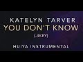 4key instrumental katelyn tarver  you dont know