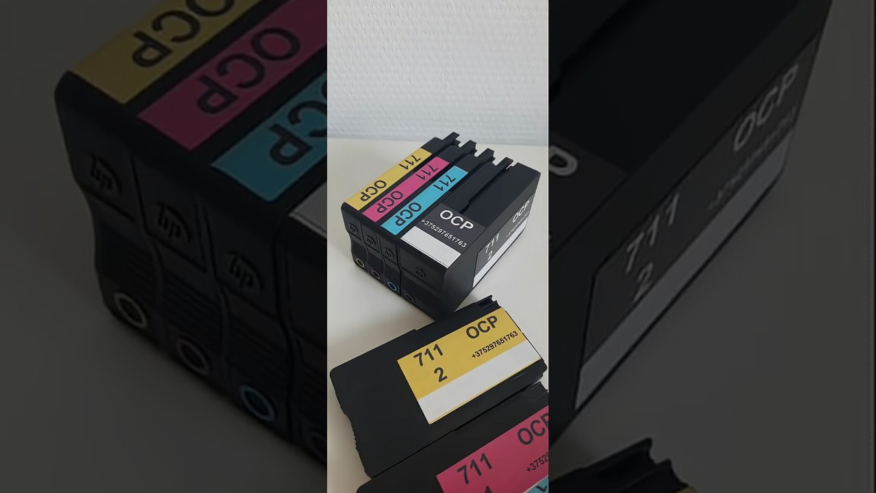 Картриджи HP 711. Чернила OCP. Водные. 