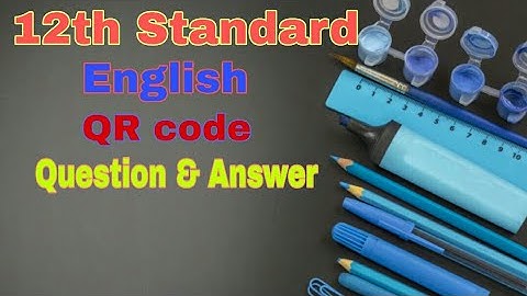 12th English||QR code||Question and Answer||Full material||Tamilnadu new syllabus -2019||